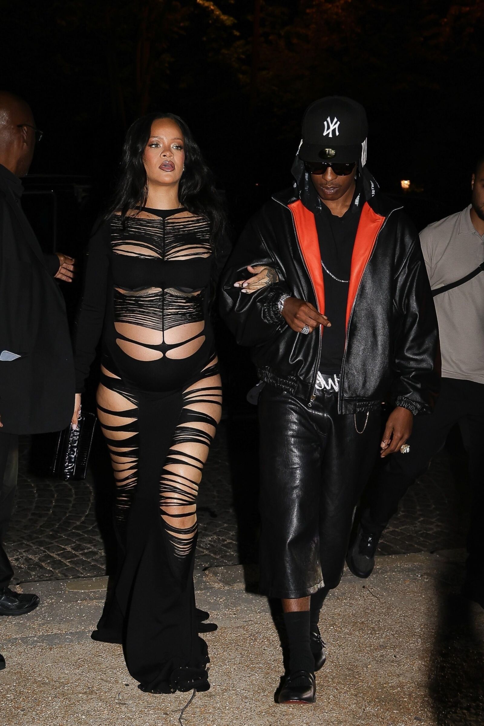 Rihanna and A$AP Rocky L'Arc nightclub in Paris June , 