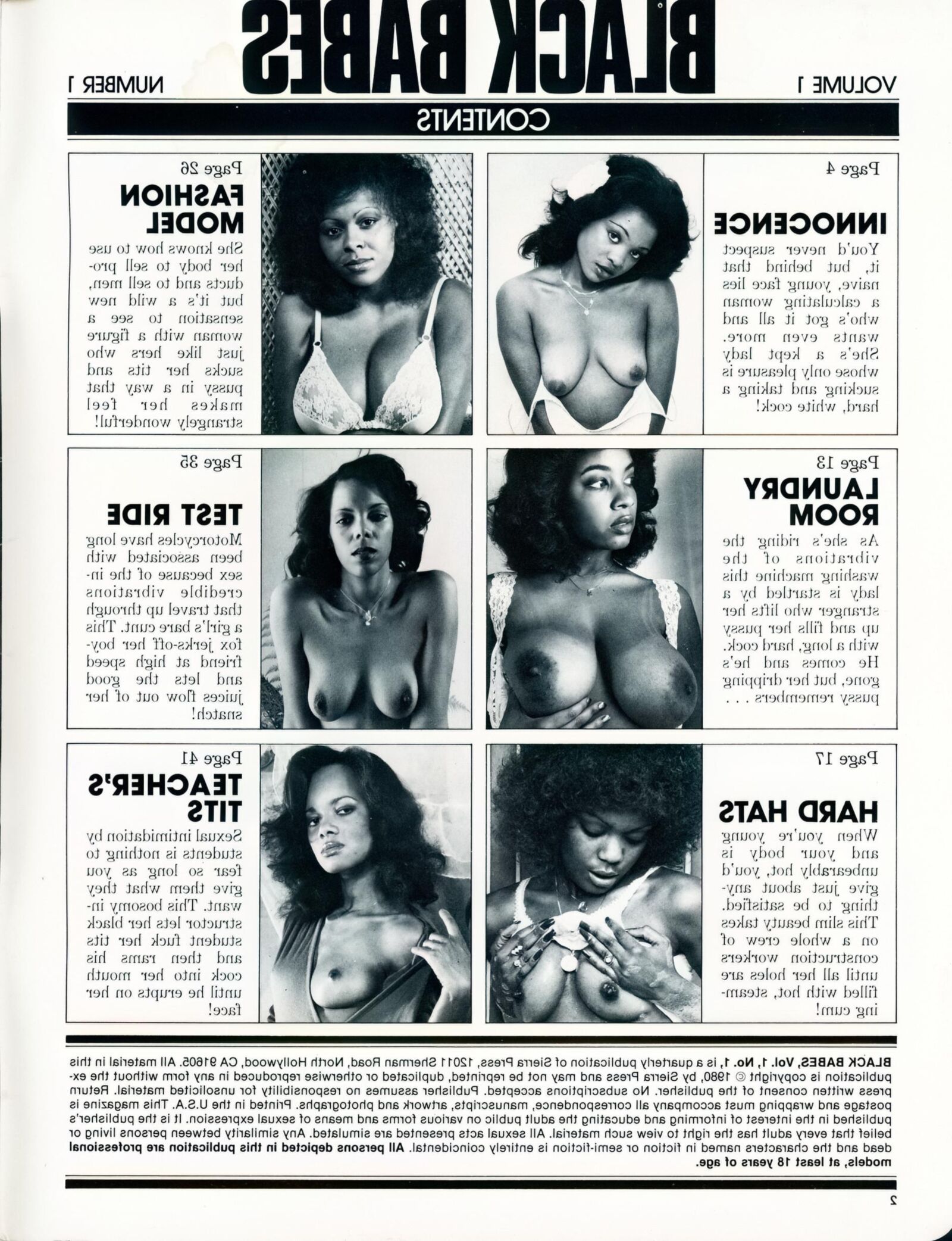 Numéro de volume de Black Babes ()