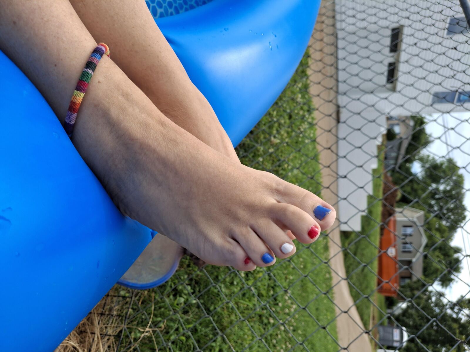 Her cute wet feet