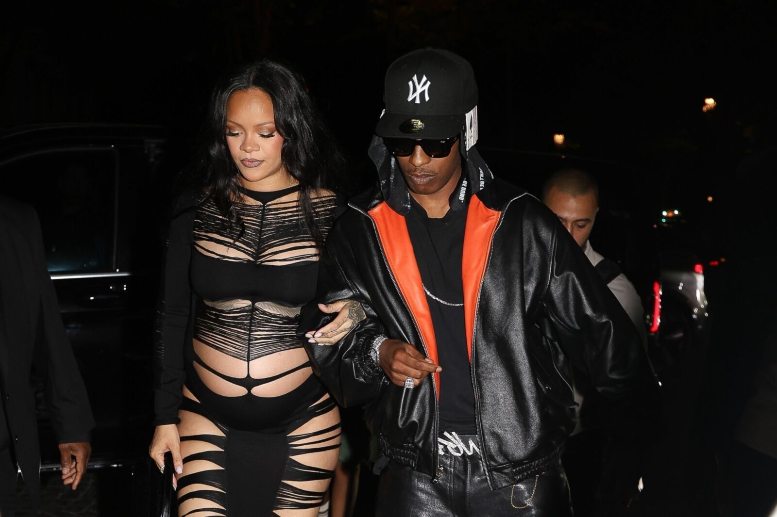 Rihanna and A$AP Rocky L'Arc nightclub in Paris June , 