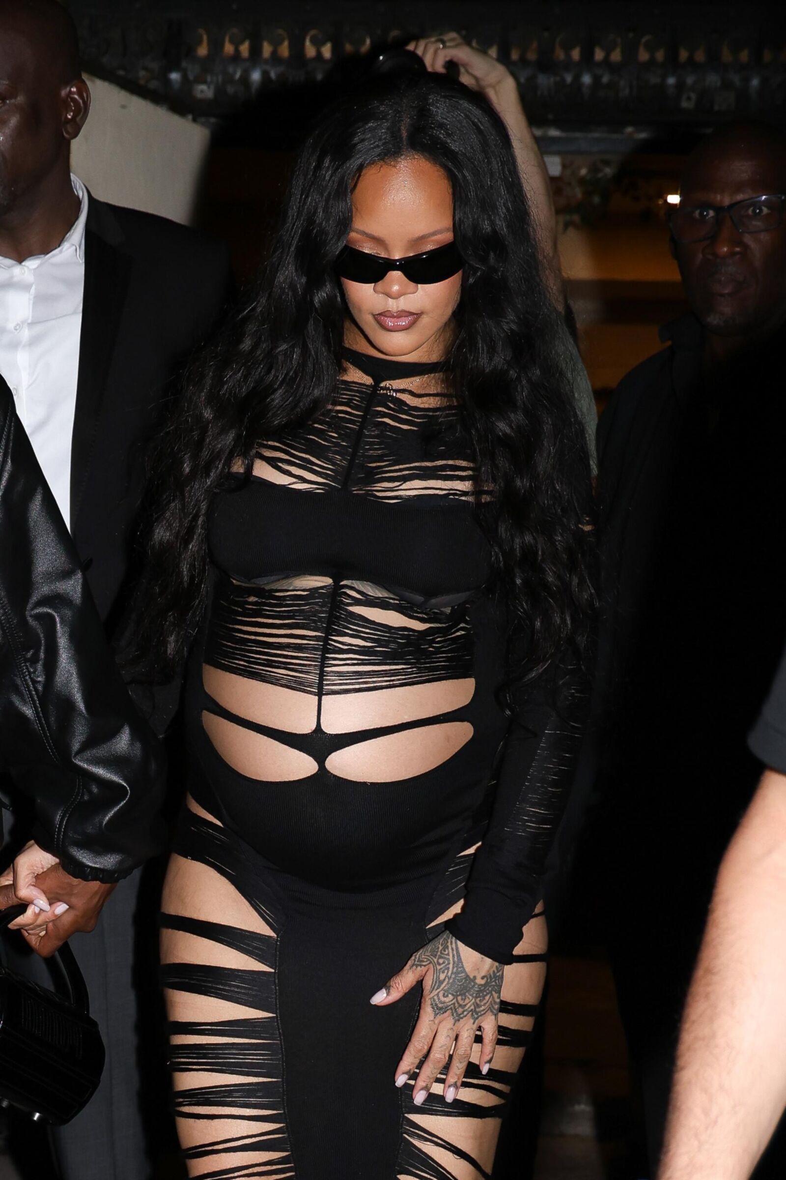 Rihanna and A$AP Rocky L'Arc nightclub in Paris June , 