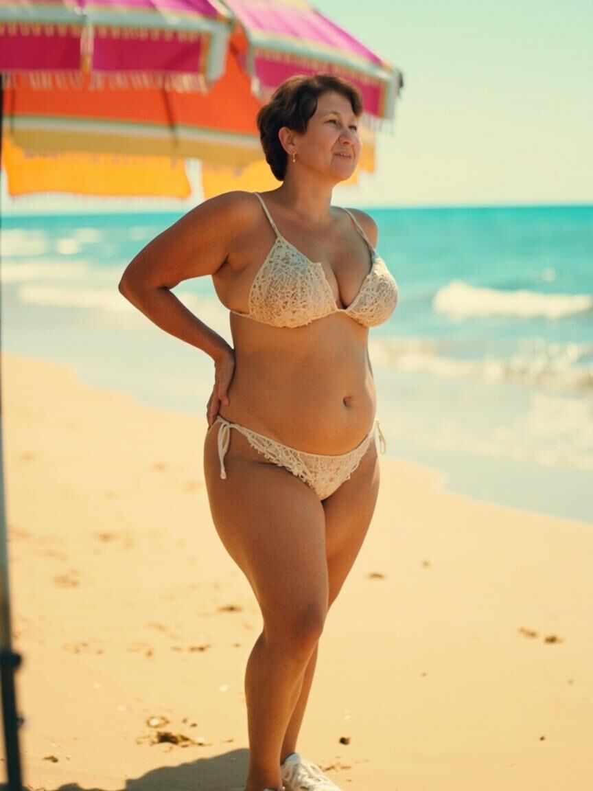 AI Oma Ana am Strand