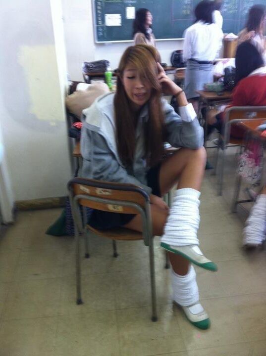 Les filles asiatiques portent-elles des chaussettes? 