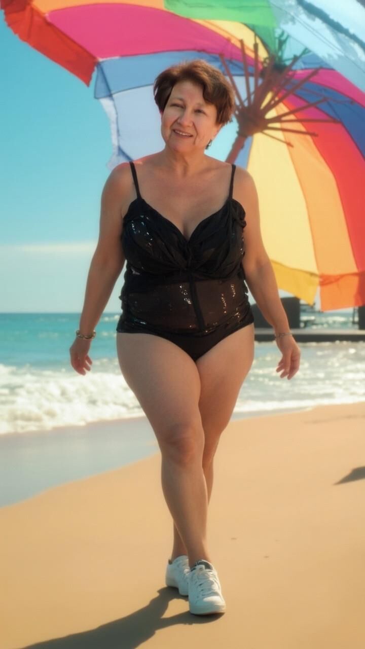 AI Oma Ana am Strand