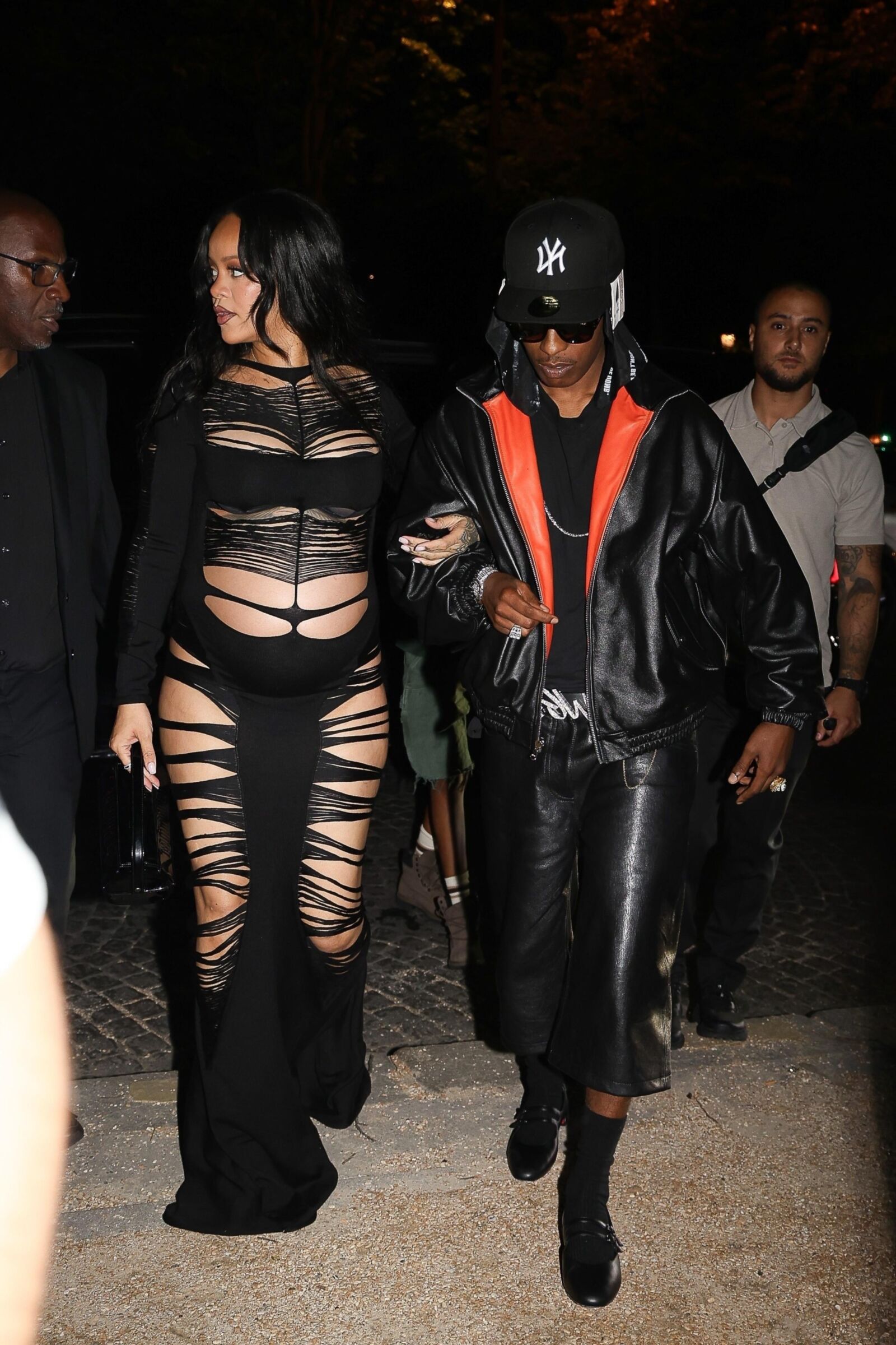 Rihanna and A$AP Rocky L'Arc nightclub in Paris June , 