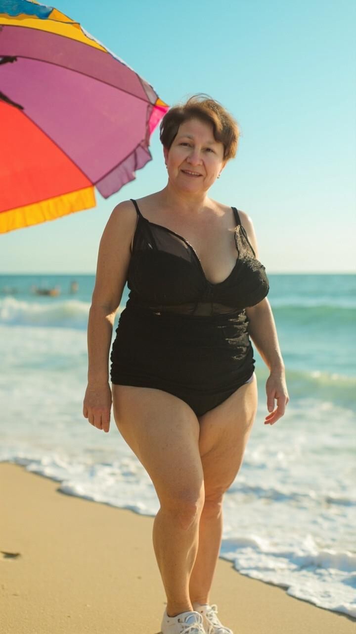 AI Oma Ana am Strand