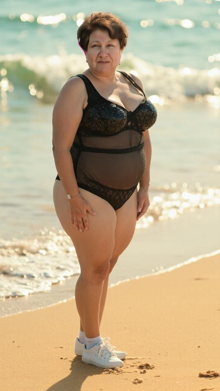 AI Oma Ana am Strand