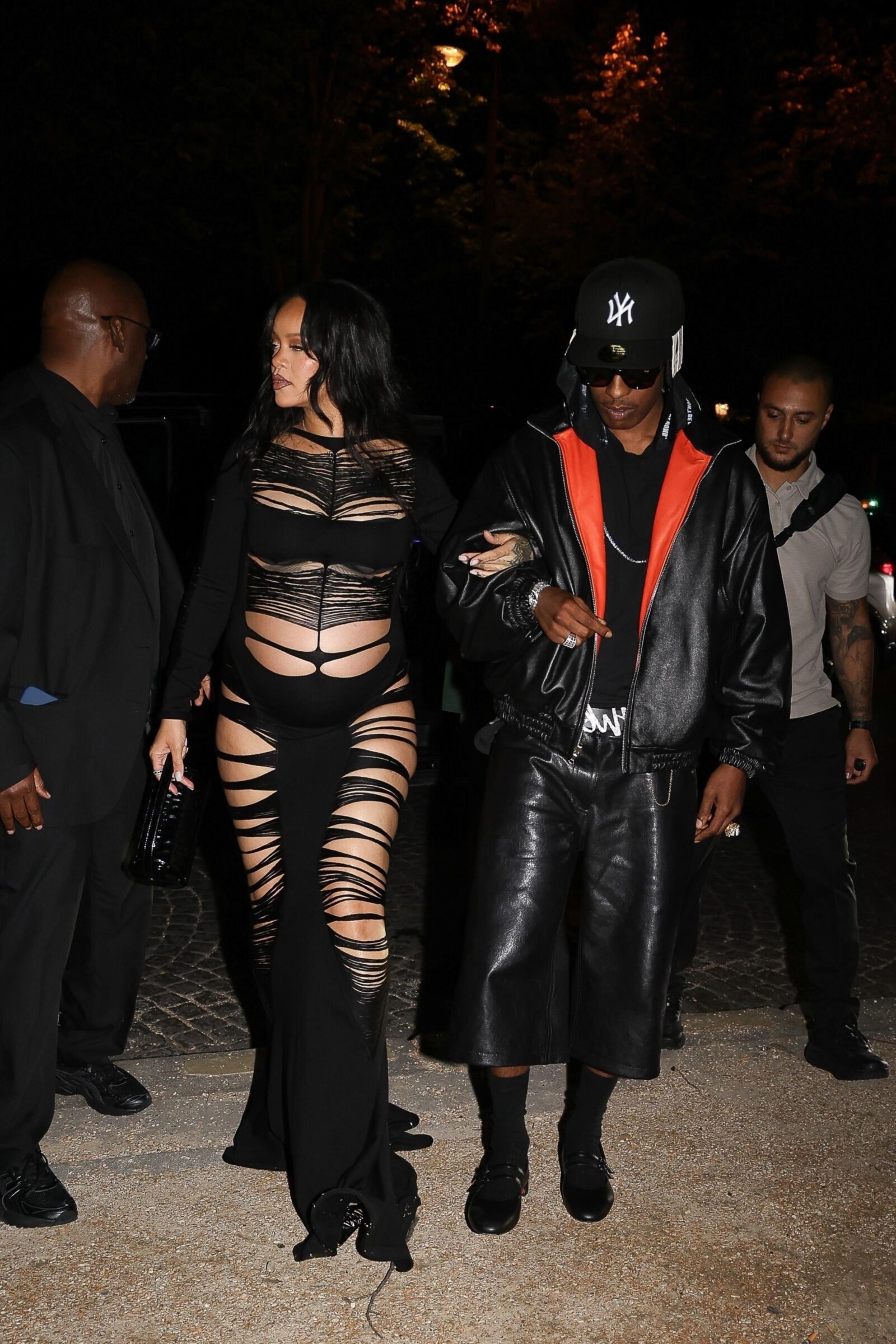 Rihanna and A$AP Rocky L'Arc nightclub in Paris June , 