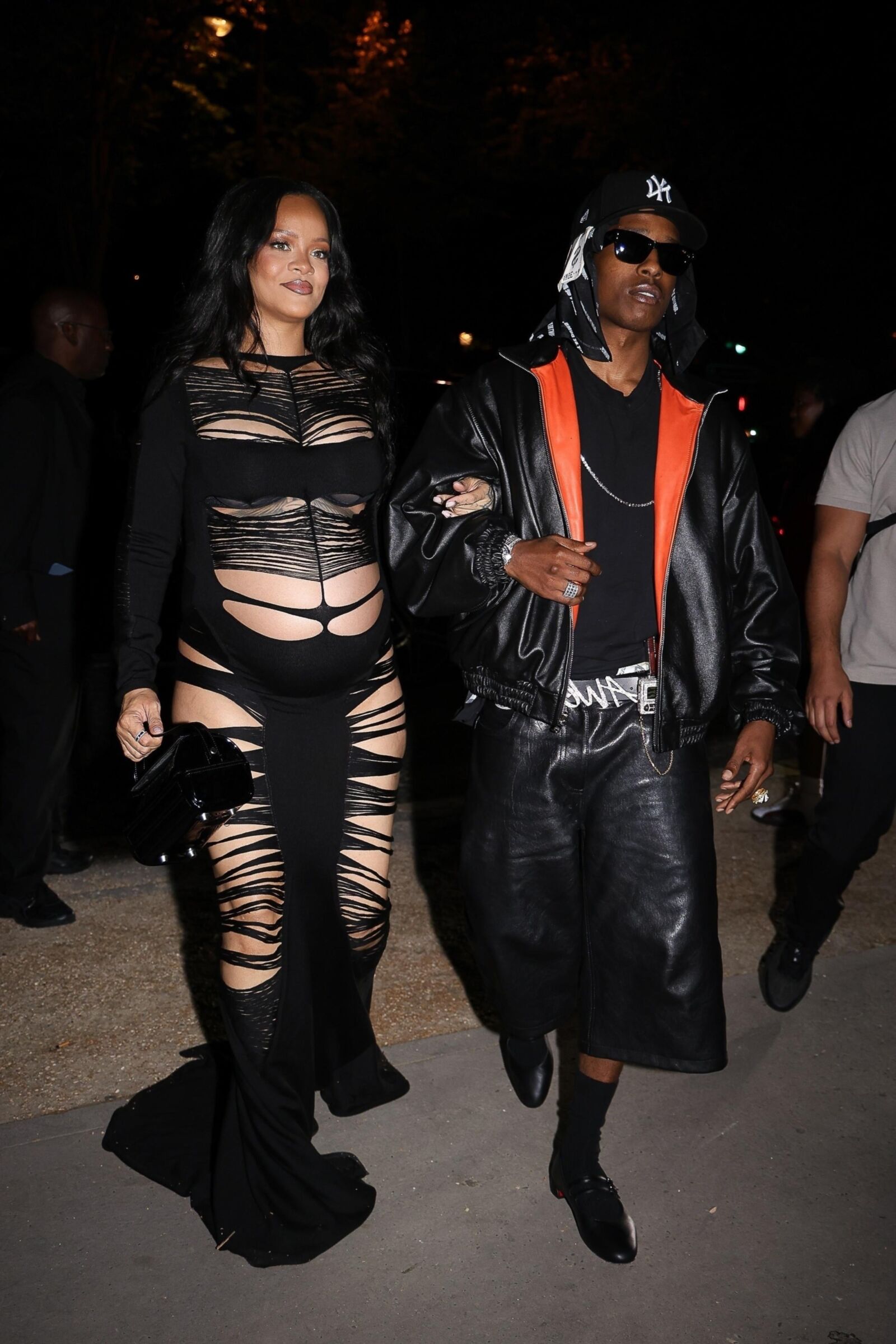 Rihanna and A$AP Rocky L'Arc nightclub in Paris June , 