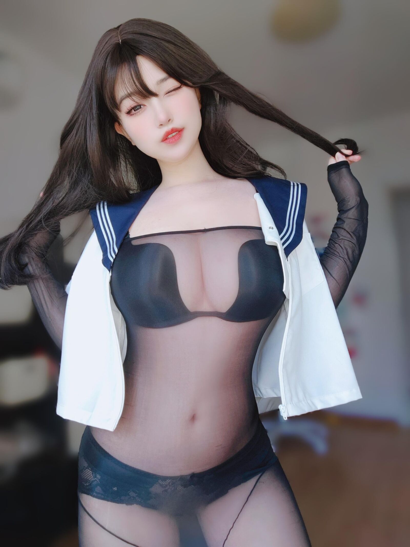 K cosplay de nylon quente