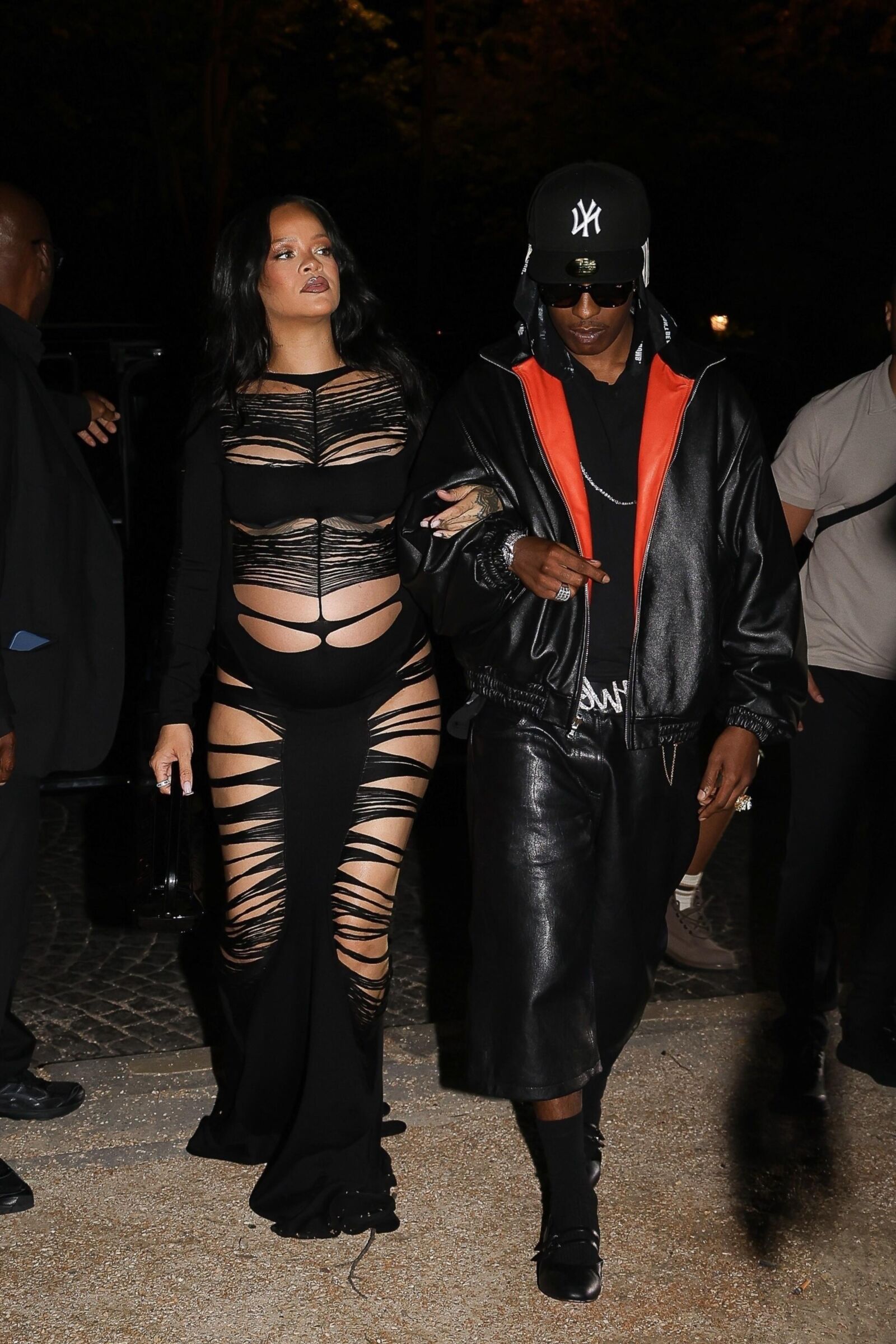 Rihanna and A$AP Rocky L'Arc nightclub in Paris June , 