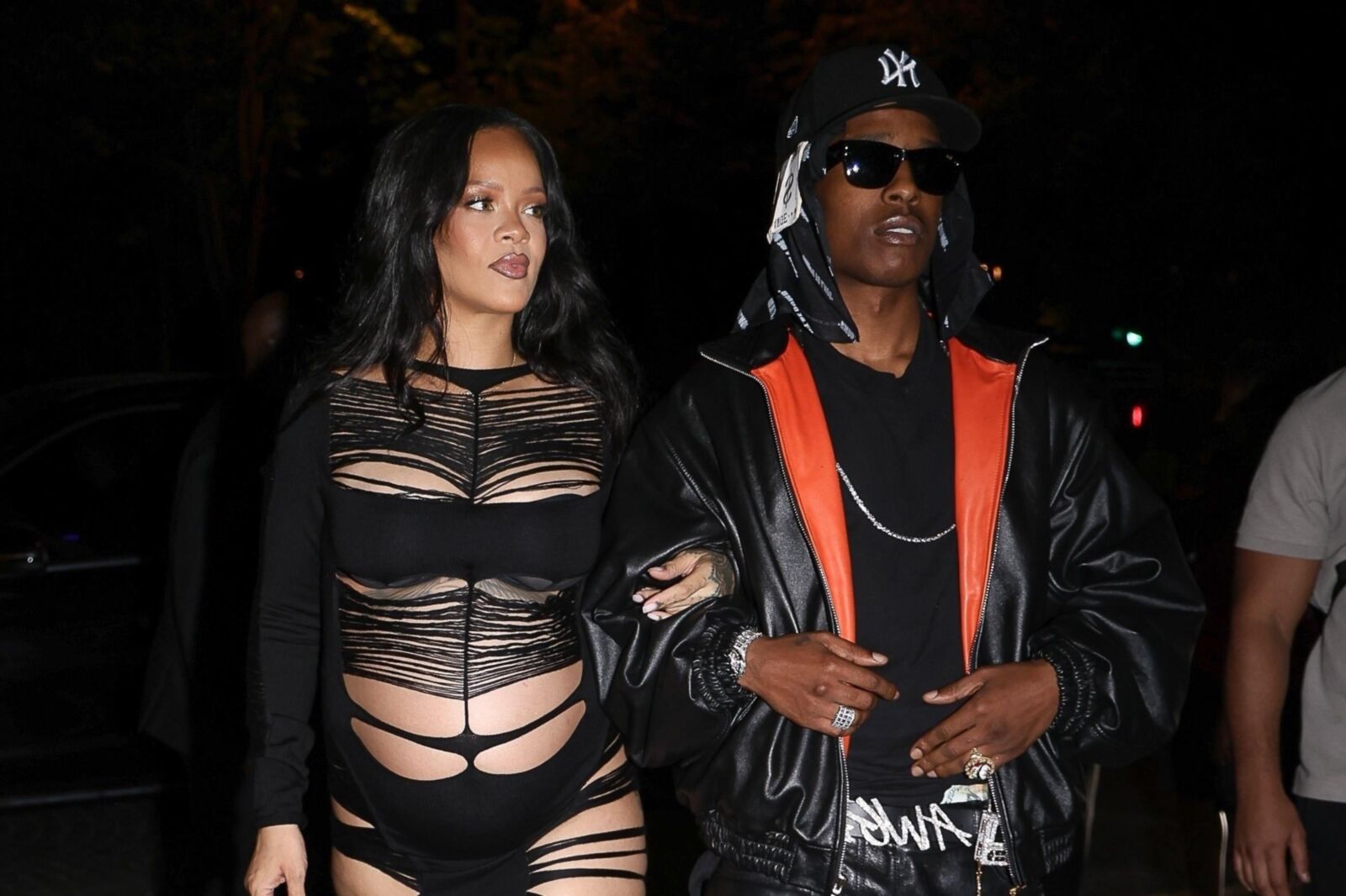 Rihanna and A$AP Rocky L'Arc nightclub in Paris June , 