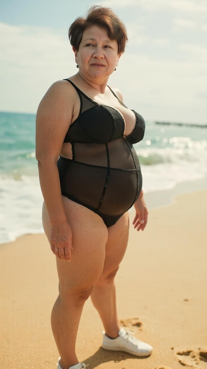 AI Oma Ana am Strand