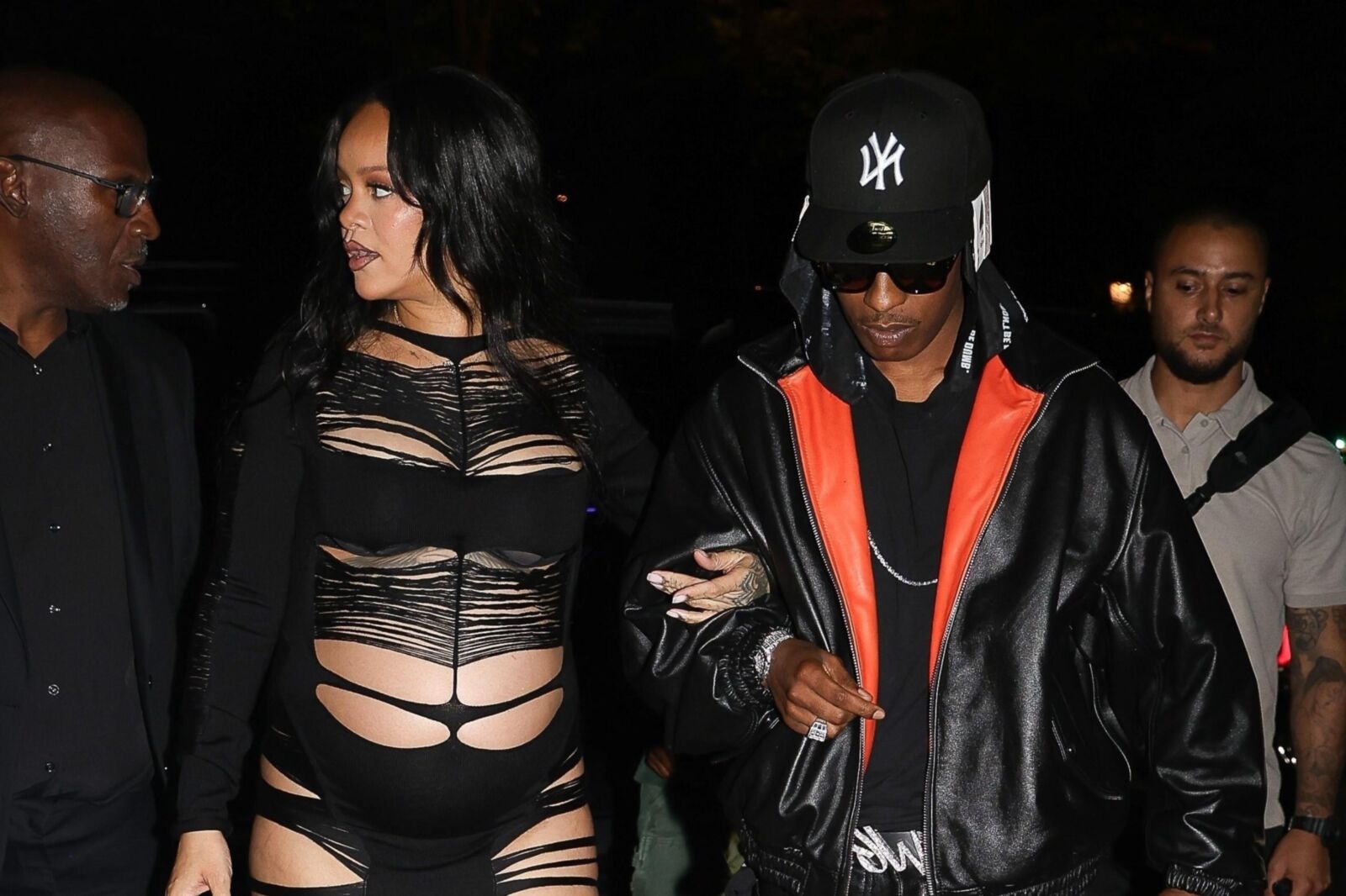 Rihanna and A$AP Rocky L'Arc nightclub in Paris June , 