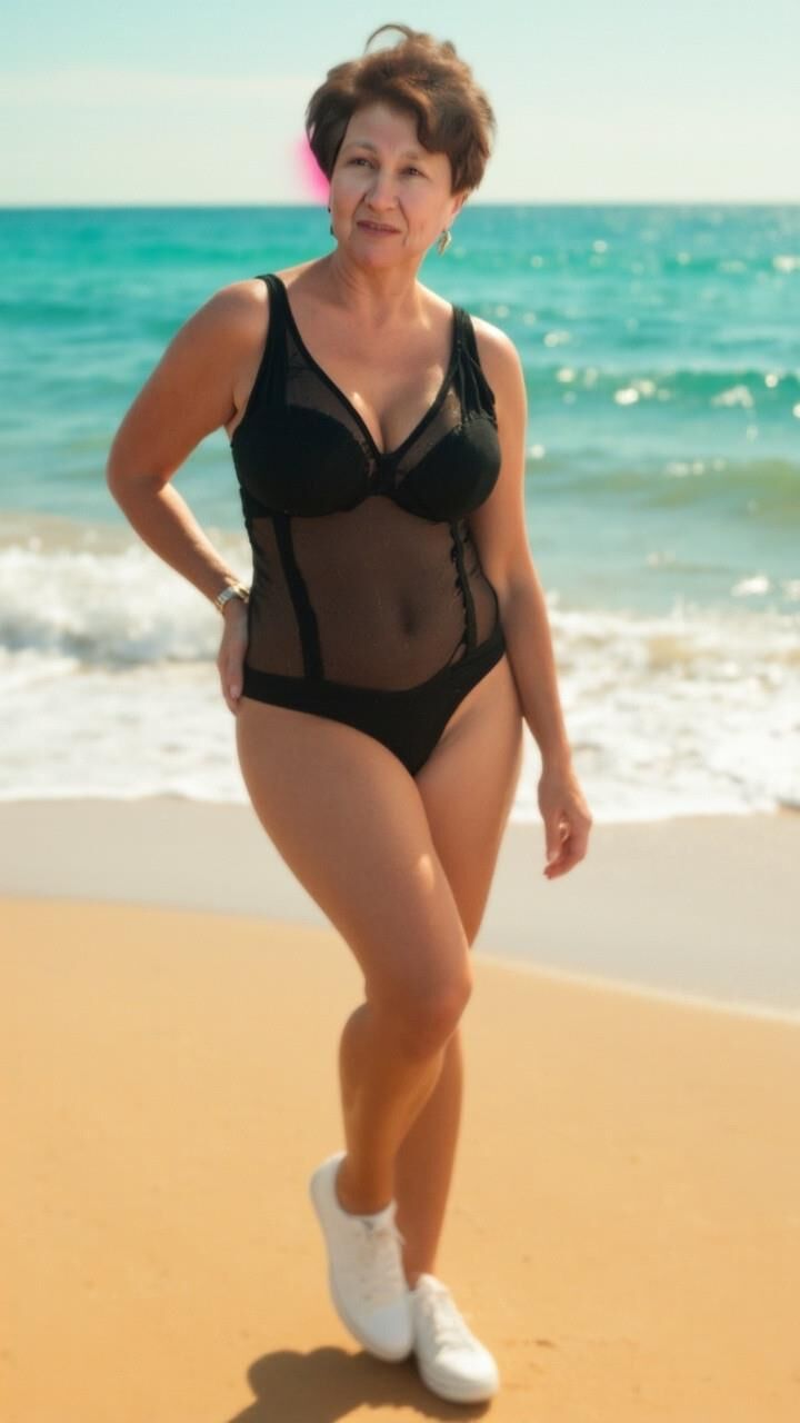 AI Oma Ana am Strand