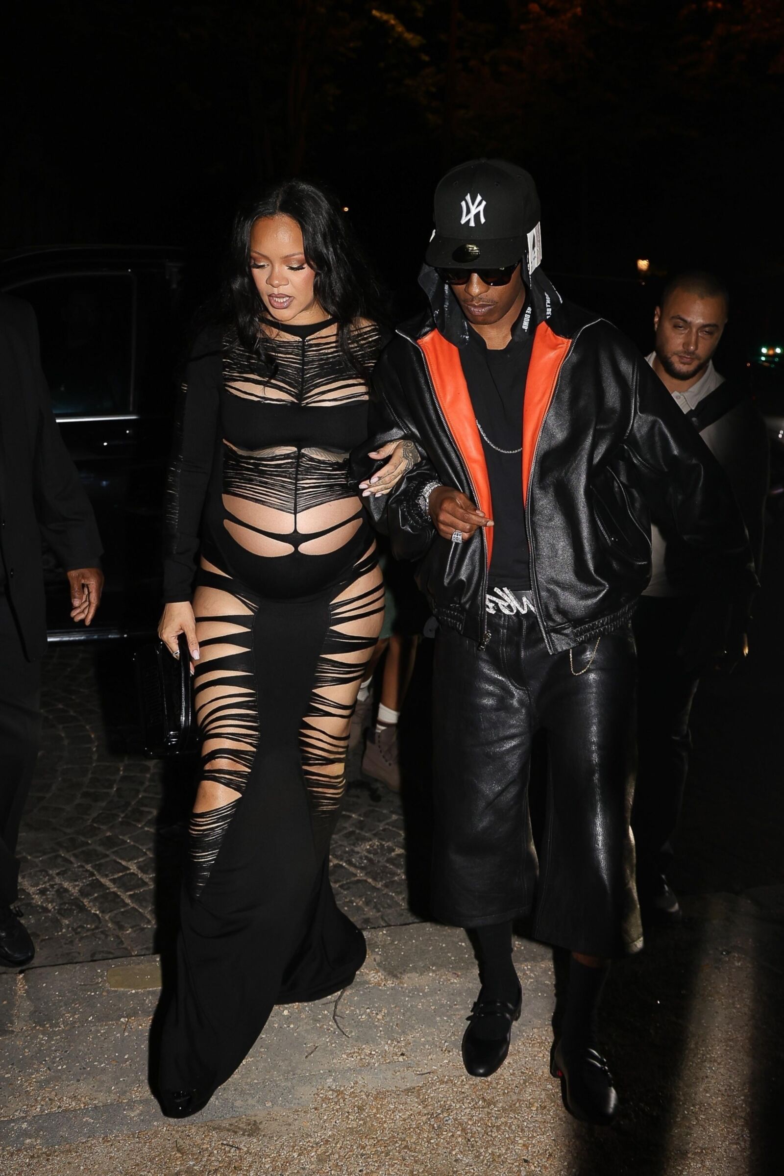 Rihanna and A$AP Rocky L'Arc nightclub in Paris June , 