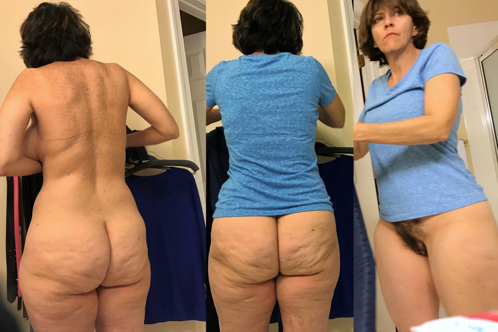 A aparência perfeita para o fundo / moda peluda madura / milf