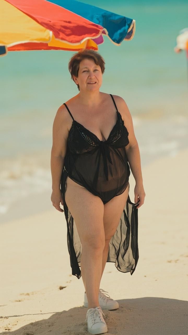 AI Oma Ana am Strand