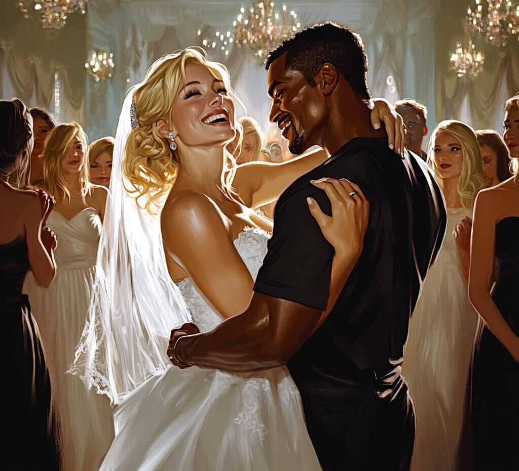 Desculpe mano, parece que um homem negro está levando sua noiva esta noite