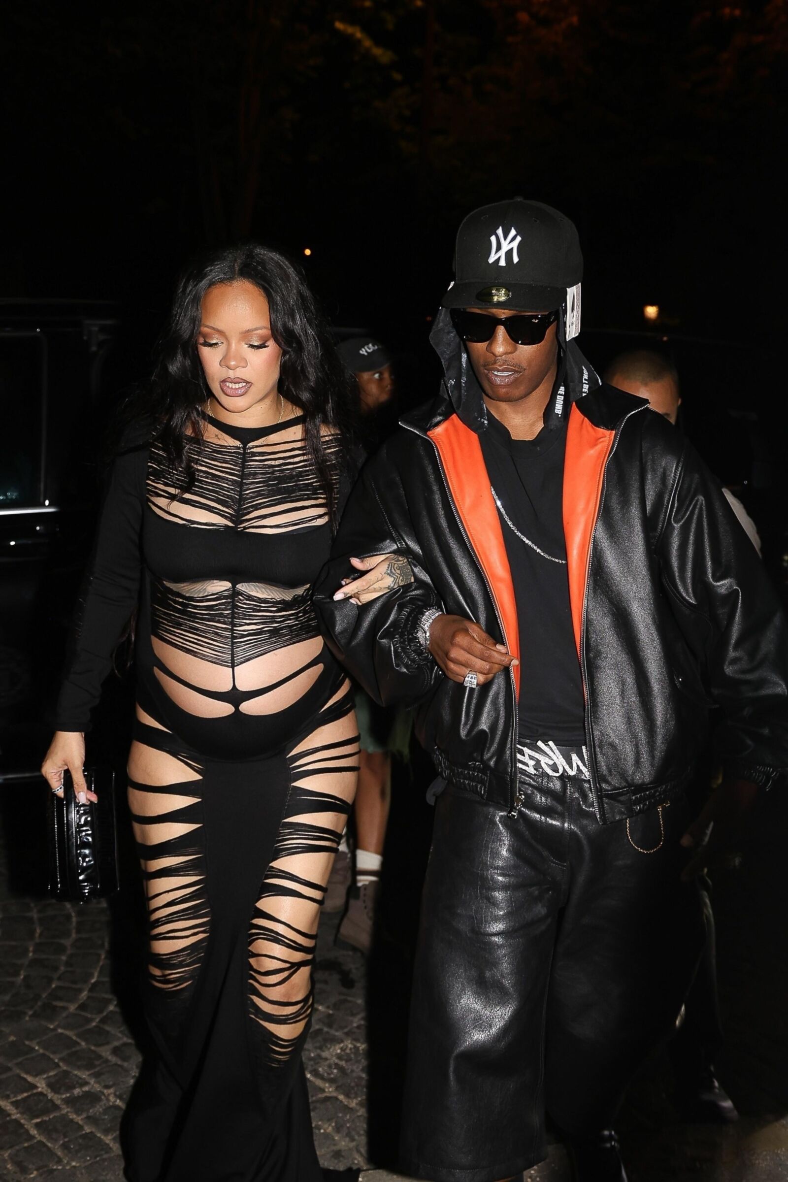 Rihanna and A$AP Rocky L'Arc nightclub in Paris June , 