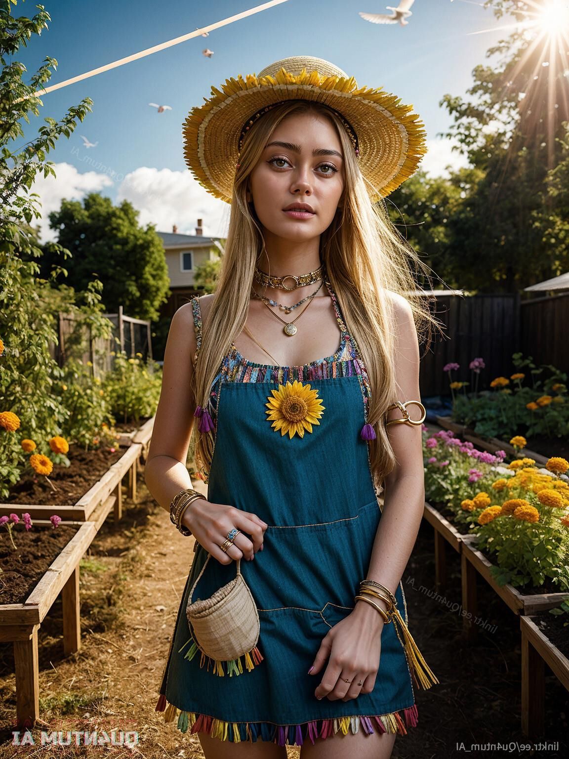 AI Ella Purnell # Summer Hippie Fallout Jinx Festival Armpit
