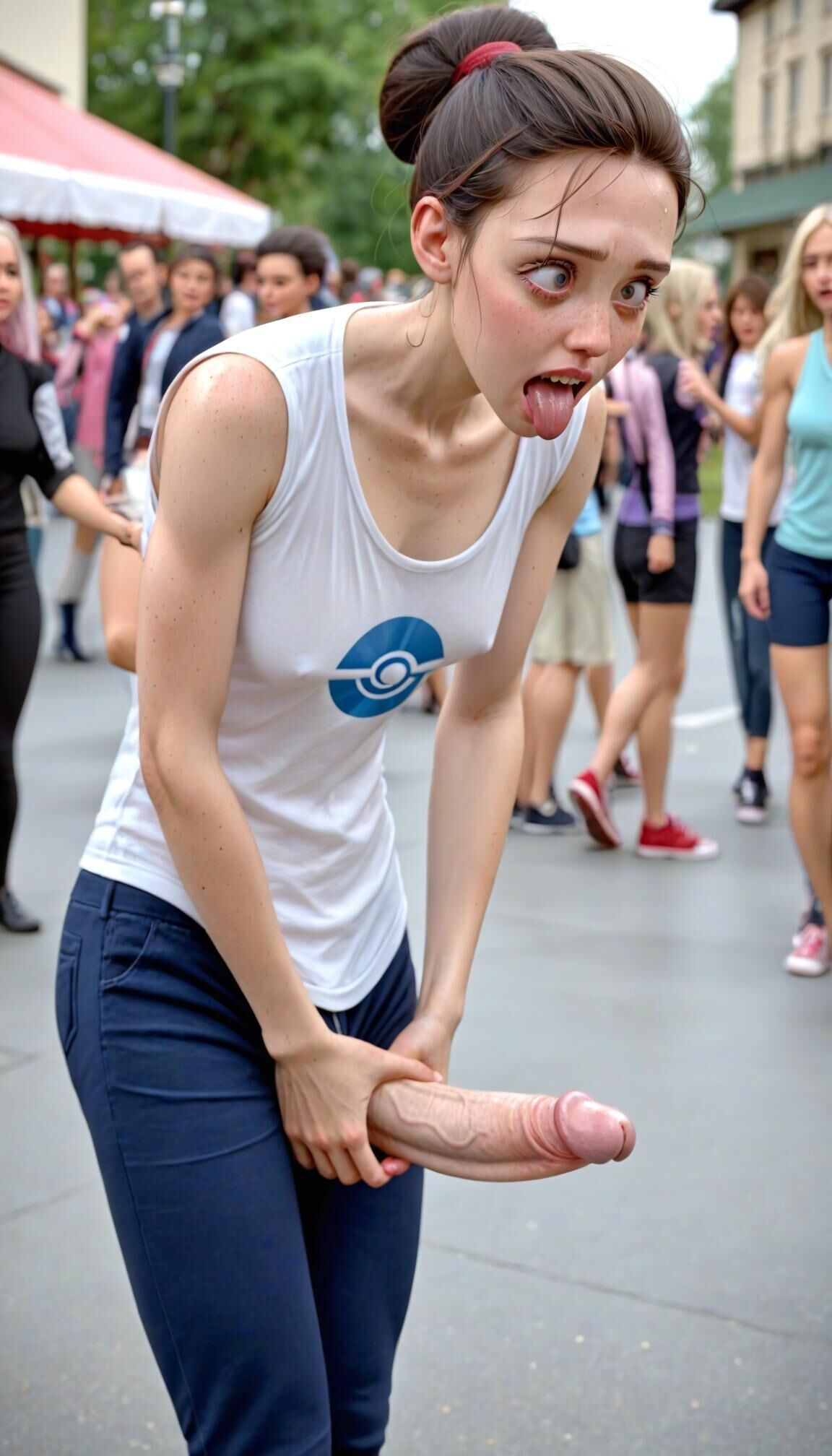 Public Ahegao Futa Girls