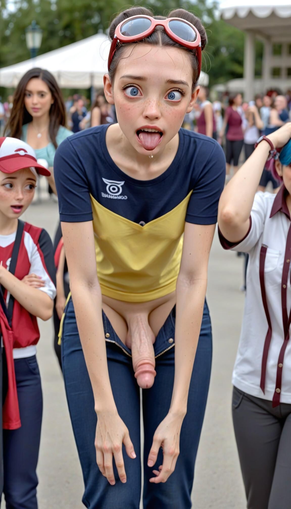 Public Ahegao Futa Girls