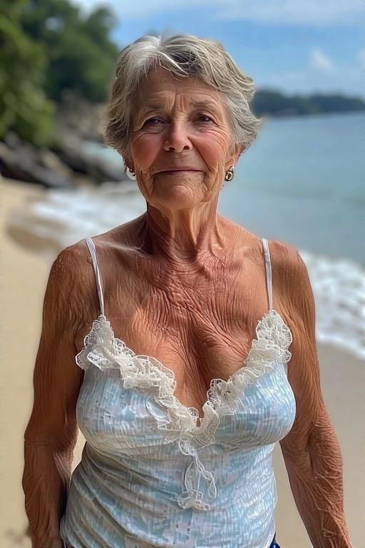 Femmes matures à la plage (NN)