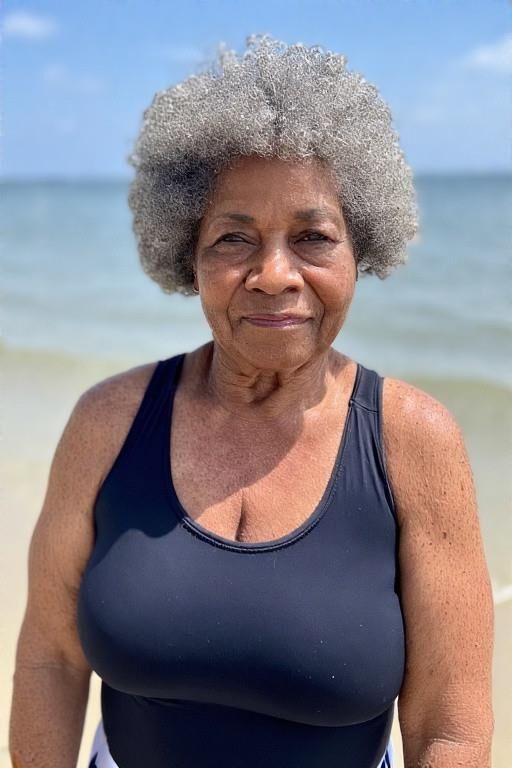 Femmes matures à la plage (NN)