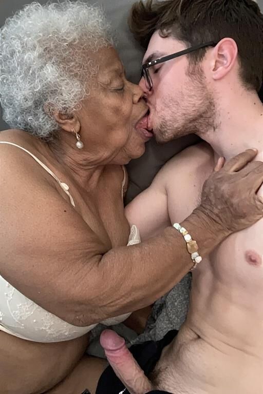 Homme et mamies au lit