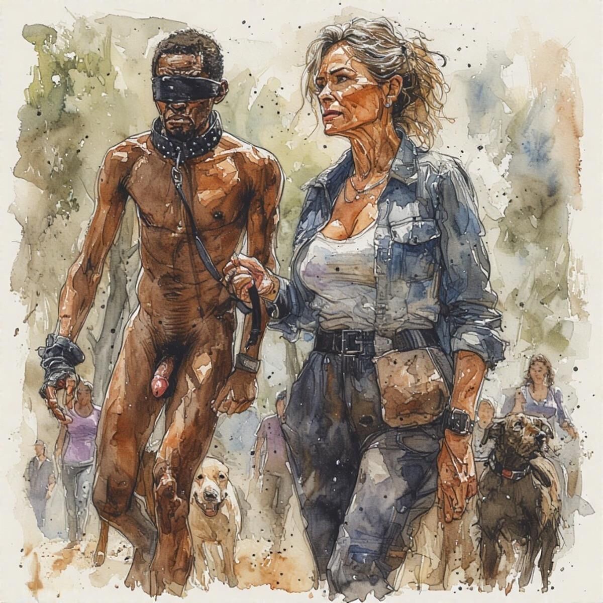 AI Femdom Drawings: White Oaks Fitness Club for Superior Women