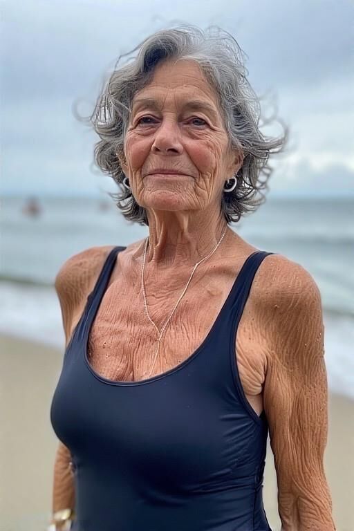 Femmes matures à la plage (NN)