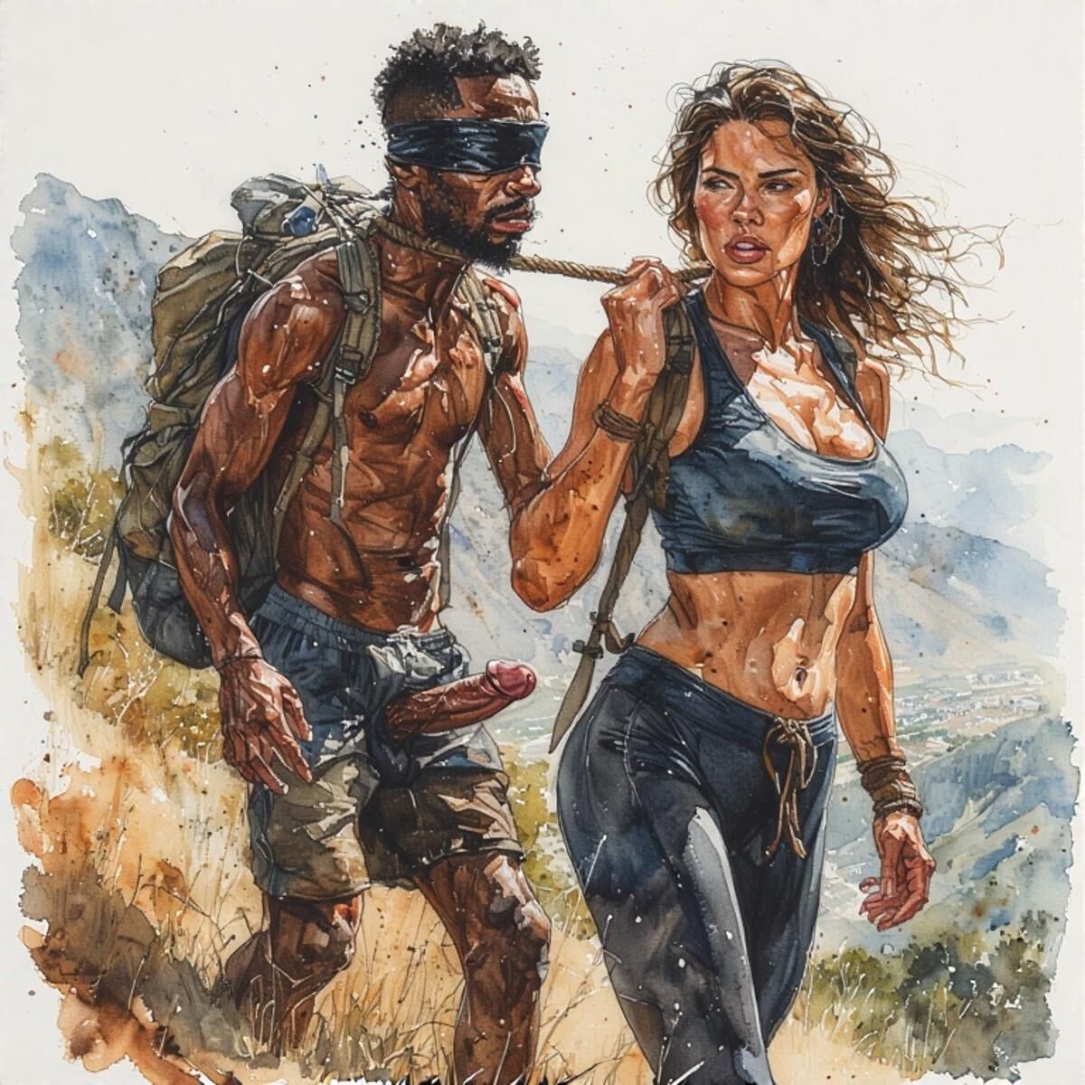AI Femdom Drawings: White Oaks Fitness Club for Superior Women