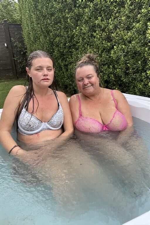White Trash Women in a Hot Tub