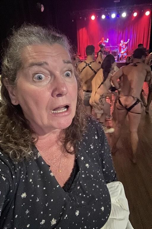 Frumpy Conservative Moms at a Co ed Strip Club