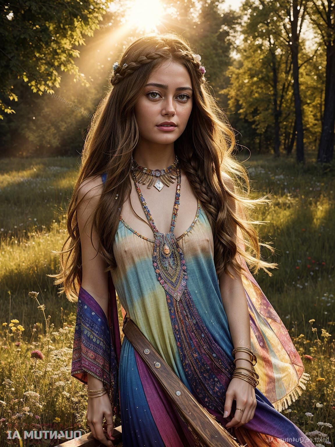 AI Ella Purnell # Summer Hippie Fallout Jinx Festival Armpit