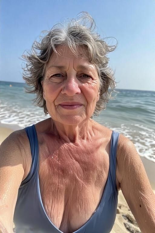 Femmes matures à la plage (NN)