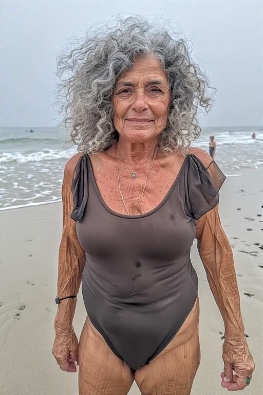 Femmes matures à la plage (NN)