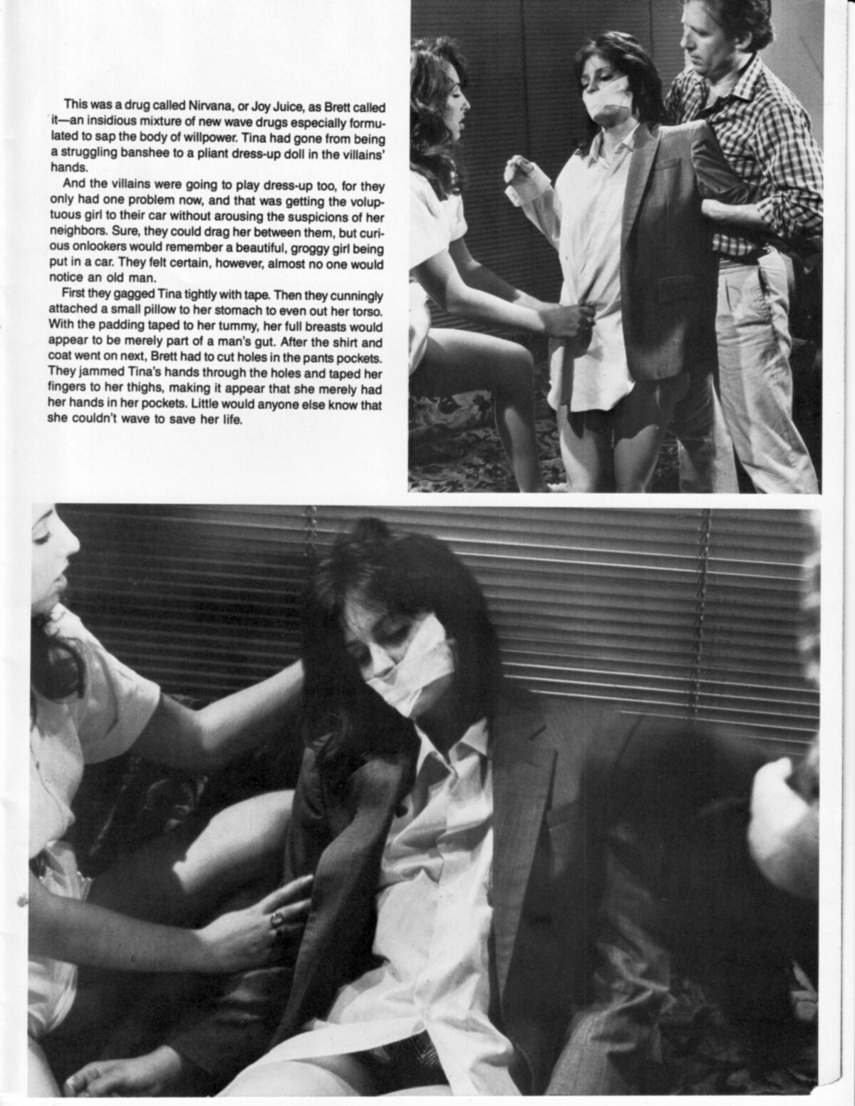 Agencia de niñas secuestradas de la revista vintage bondage