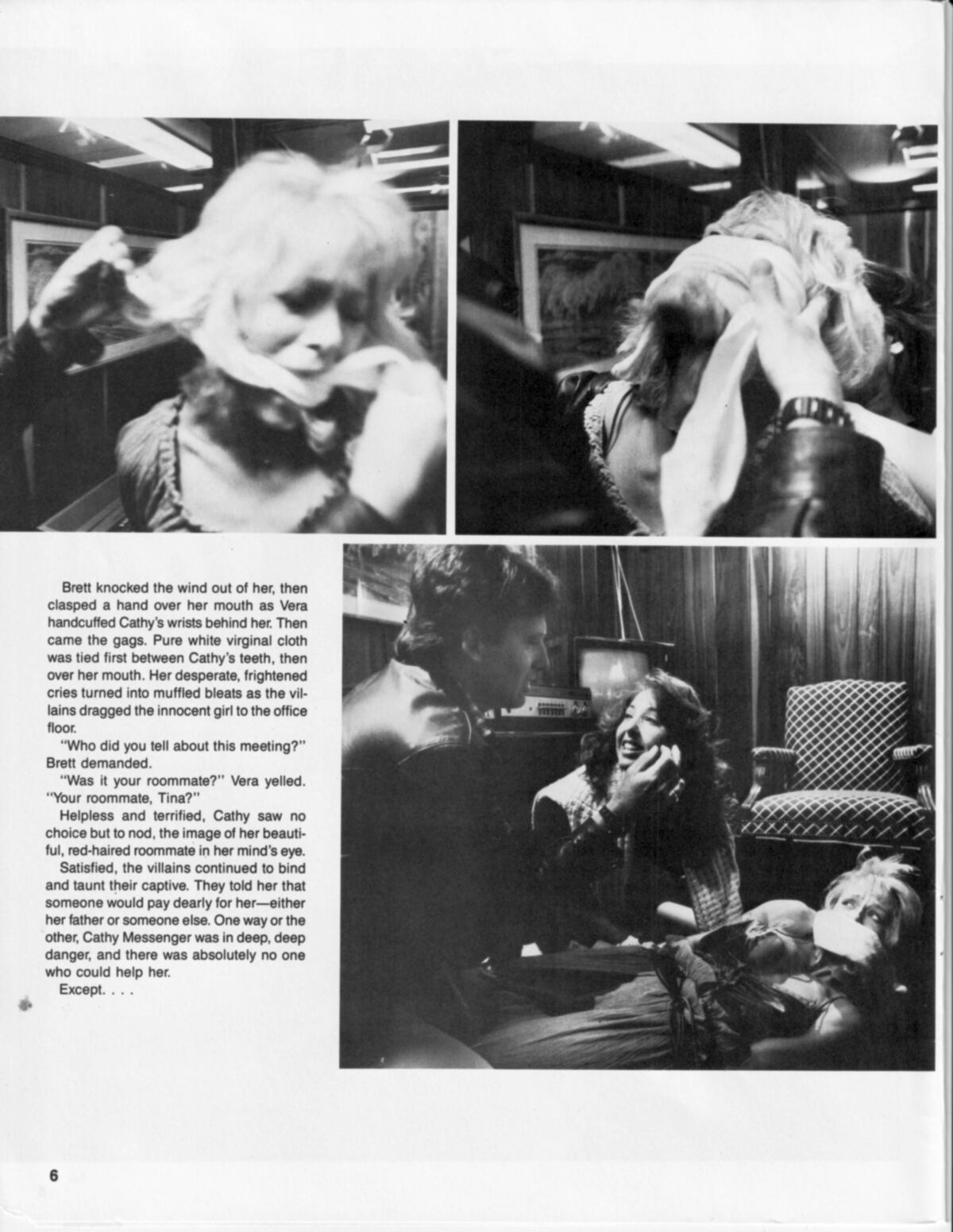 Agencia de niñas secuestradas de la revista vintage bondage