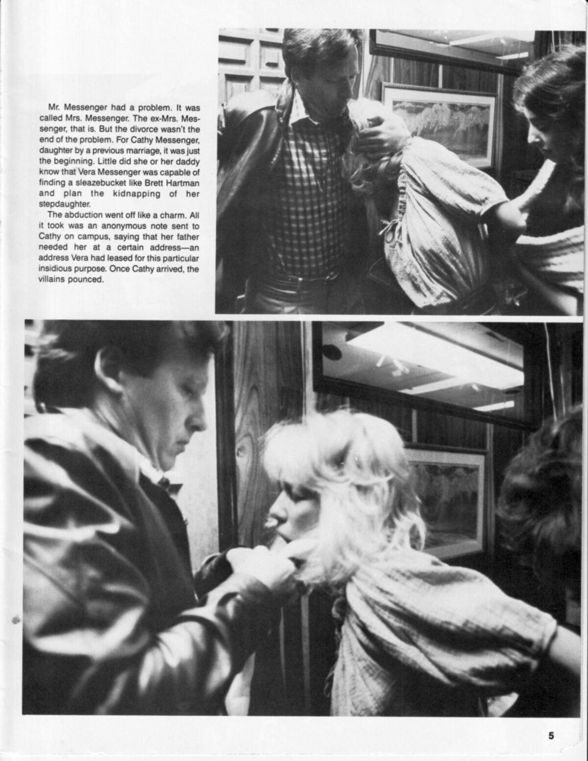 Agencia de niñas secuestradas de la revista vintage bondage