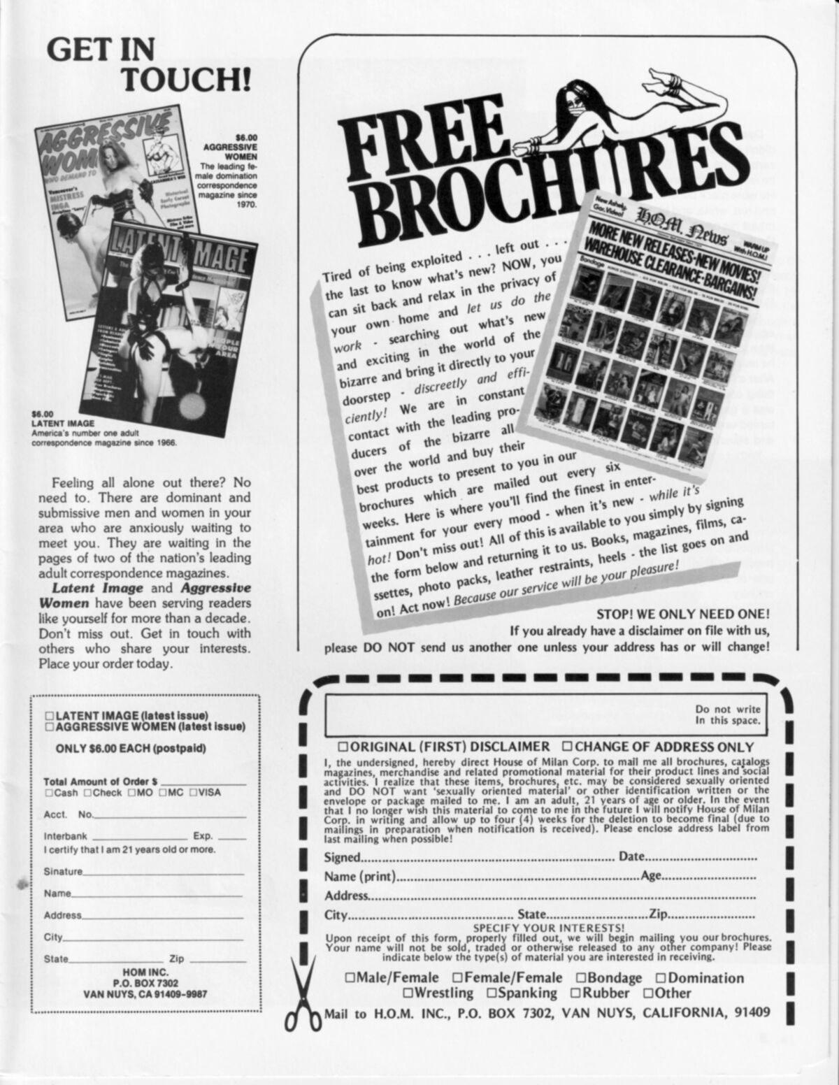 Agencia de niñas secuestradas de la revista vintage bondage