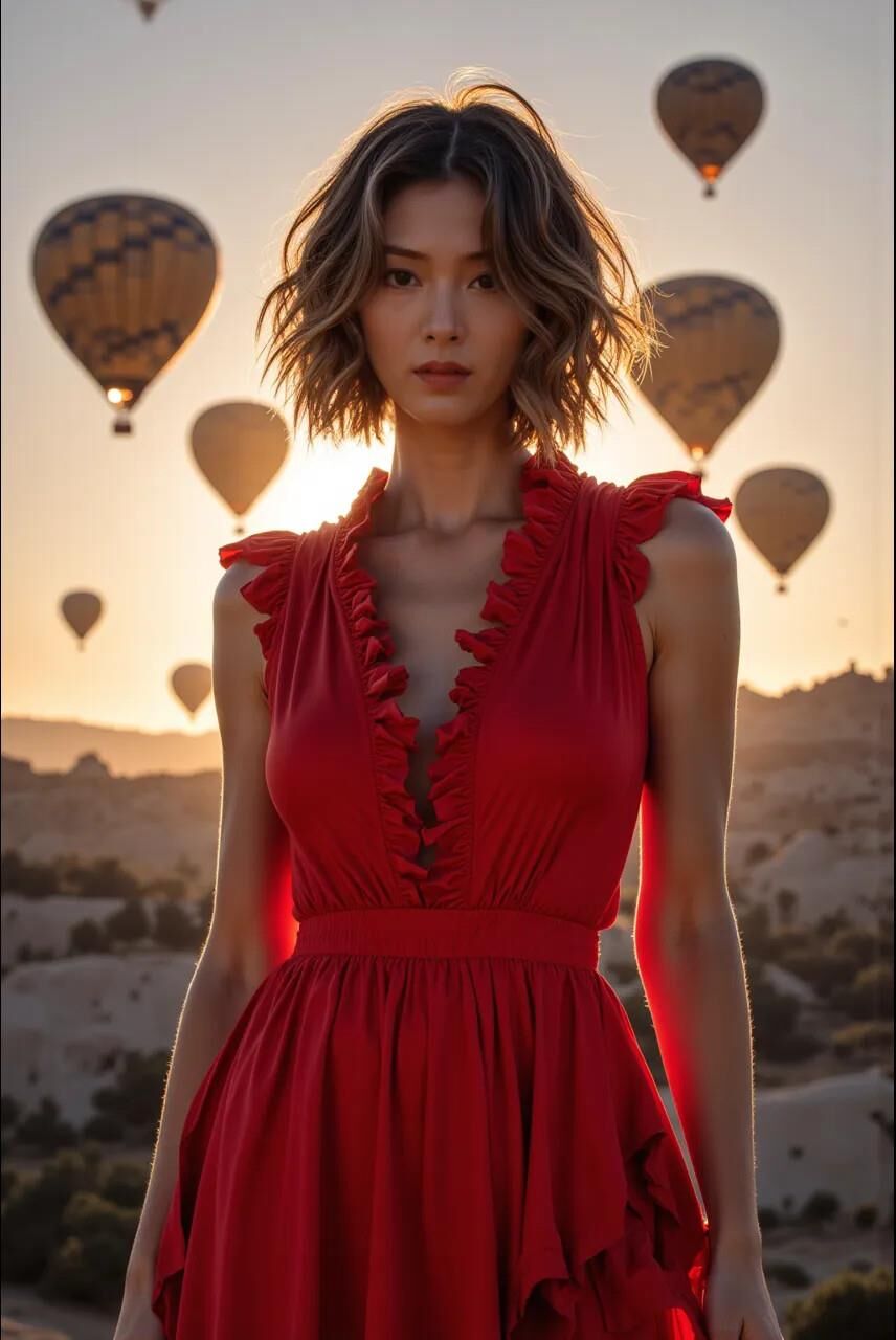 schöne asiatische AI -Mädchen
