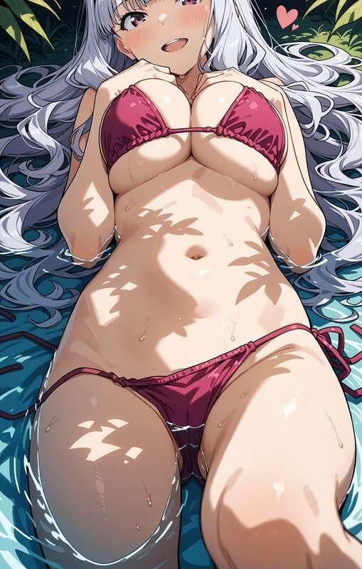 linda garota de biquíni hentai quase nua