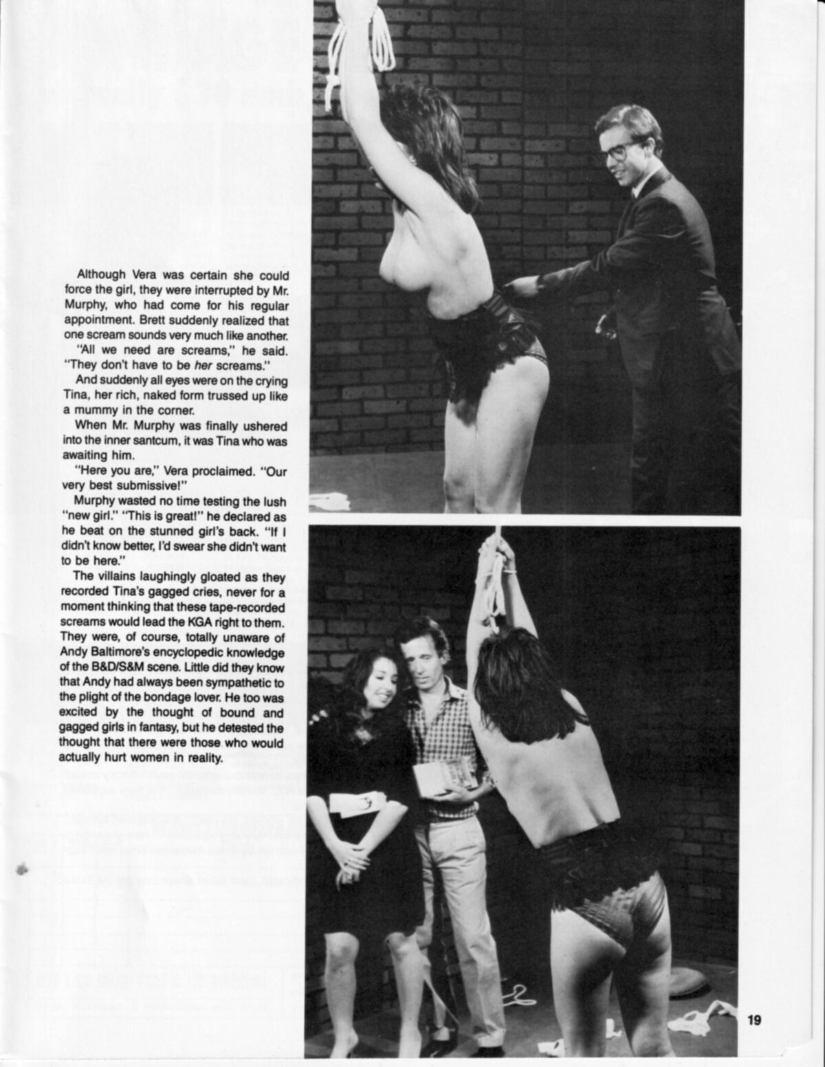 Agencia de niñas secuestradas de la revista vintage bondage