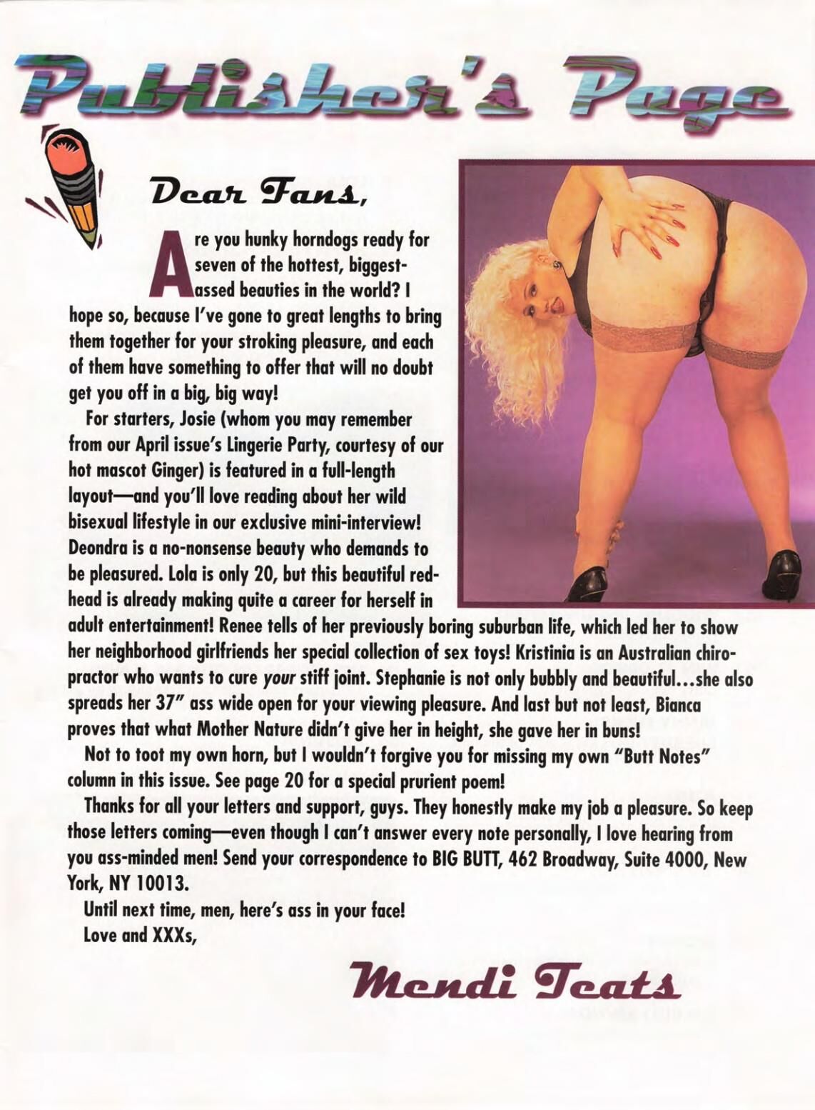 Big Butt Magazine May