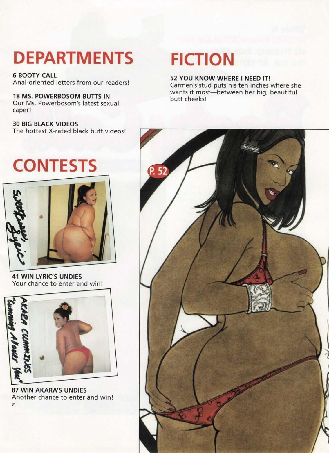 Big Black Butt Magazine Juli