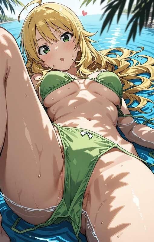 linda garota de biquíni hentai quase nua