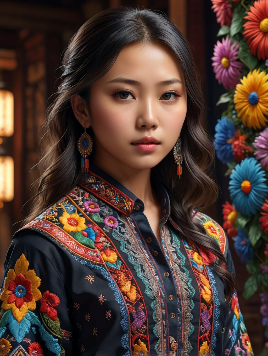 schöne asiatische AI -Mädchen