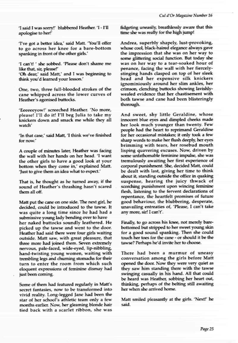 Spalking retro del problema de la culpa (historias de texto)